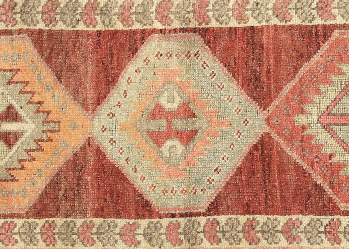 Vintage Turkish Oushak Runner - 3' x 12'6"