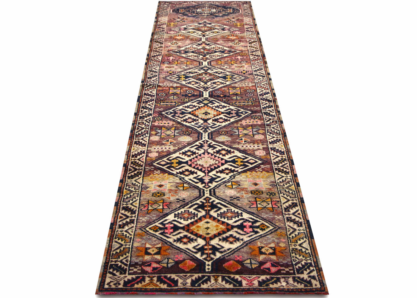 Vintage Turkish Oushak Runner - 3'2" x 12'