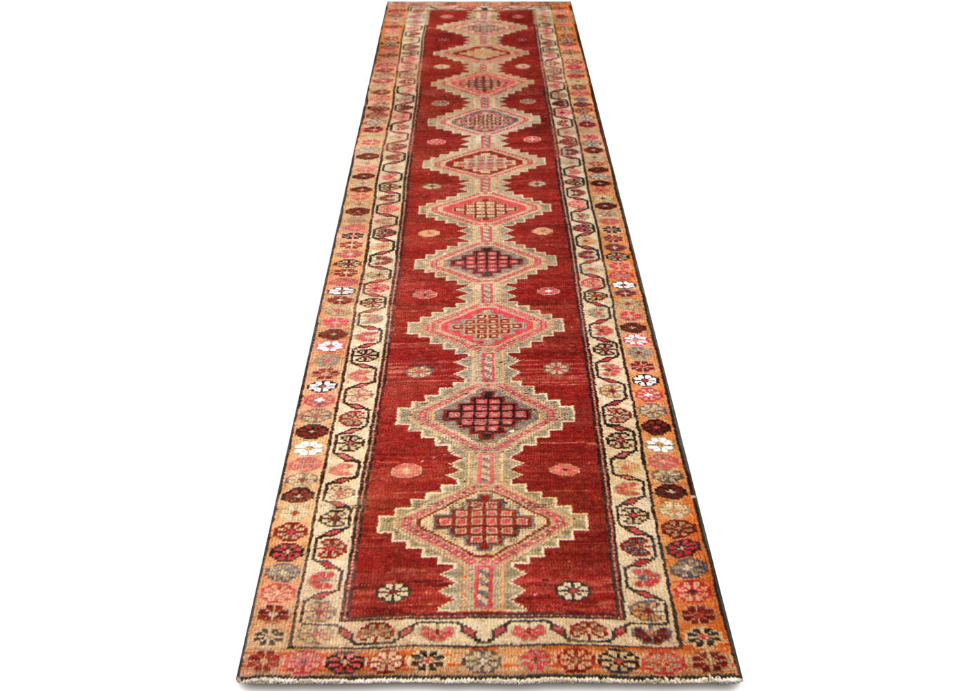 Vintage Turkish Oushak Runner - 2'9" x 12'10"