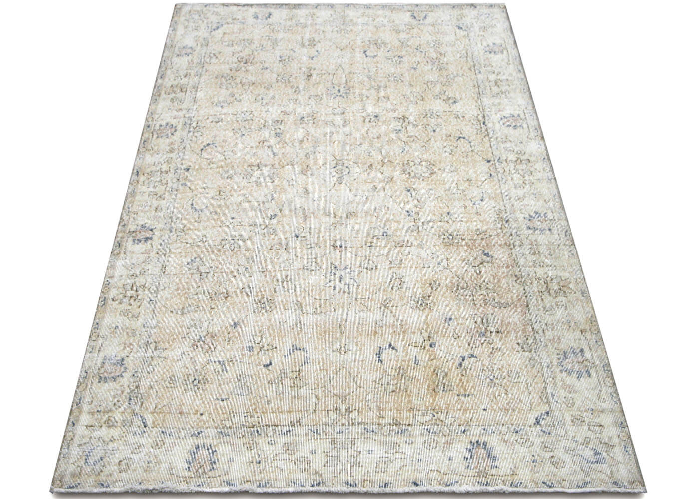 Vintage Turkish Oushak Rug - 4'11" x 8'3"