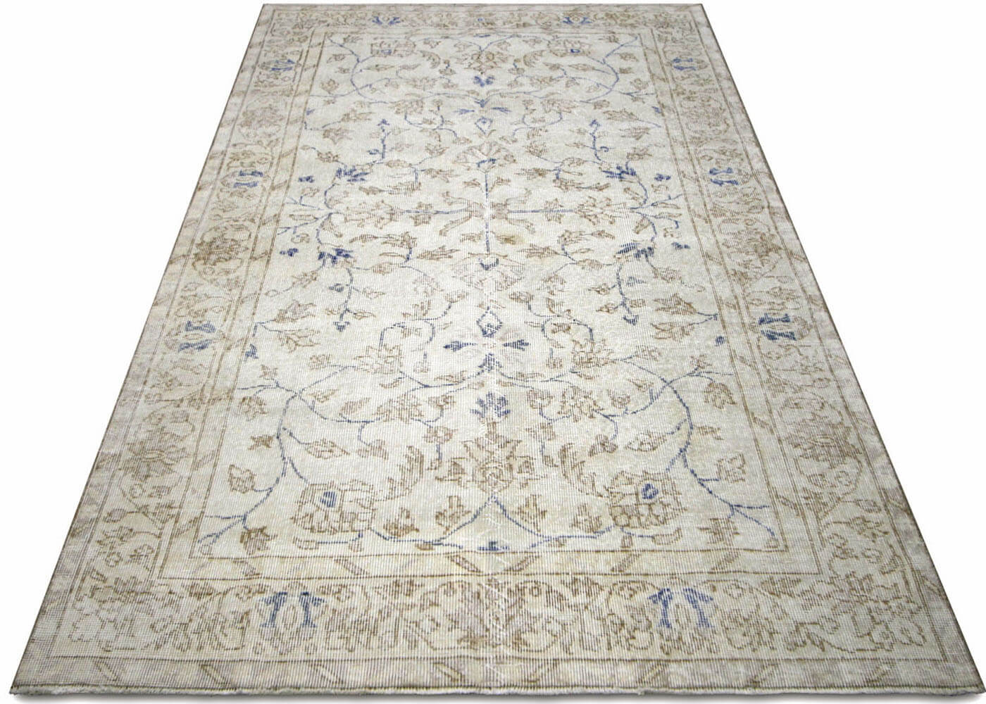 Vintage Turkish Oushak Rug - 4'10" x 8'1"