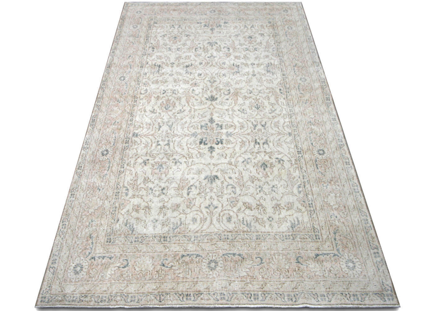 Vintage Turkish Oushak Rug - 4'10" x 8'4"