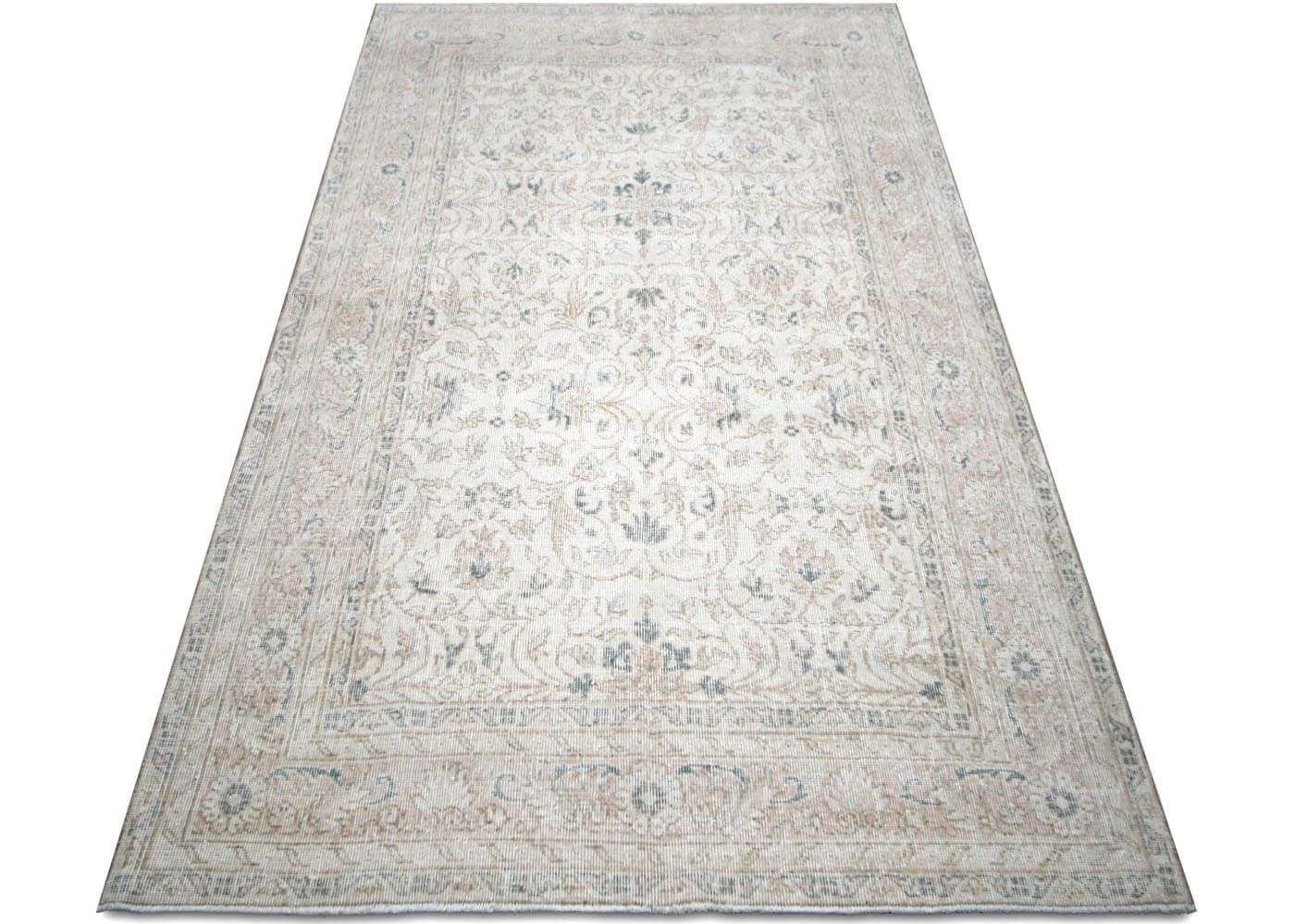 Vintage Turkish Oushak Rug - 4'10" x 8'4"