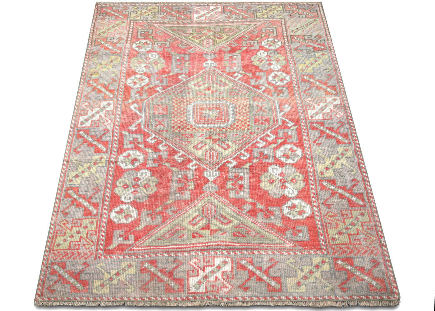 Vintage Turkish Oushak Rug - 3'8" x 5'6"