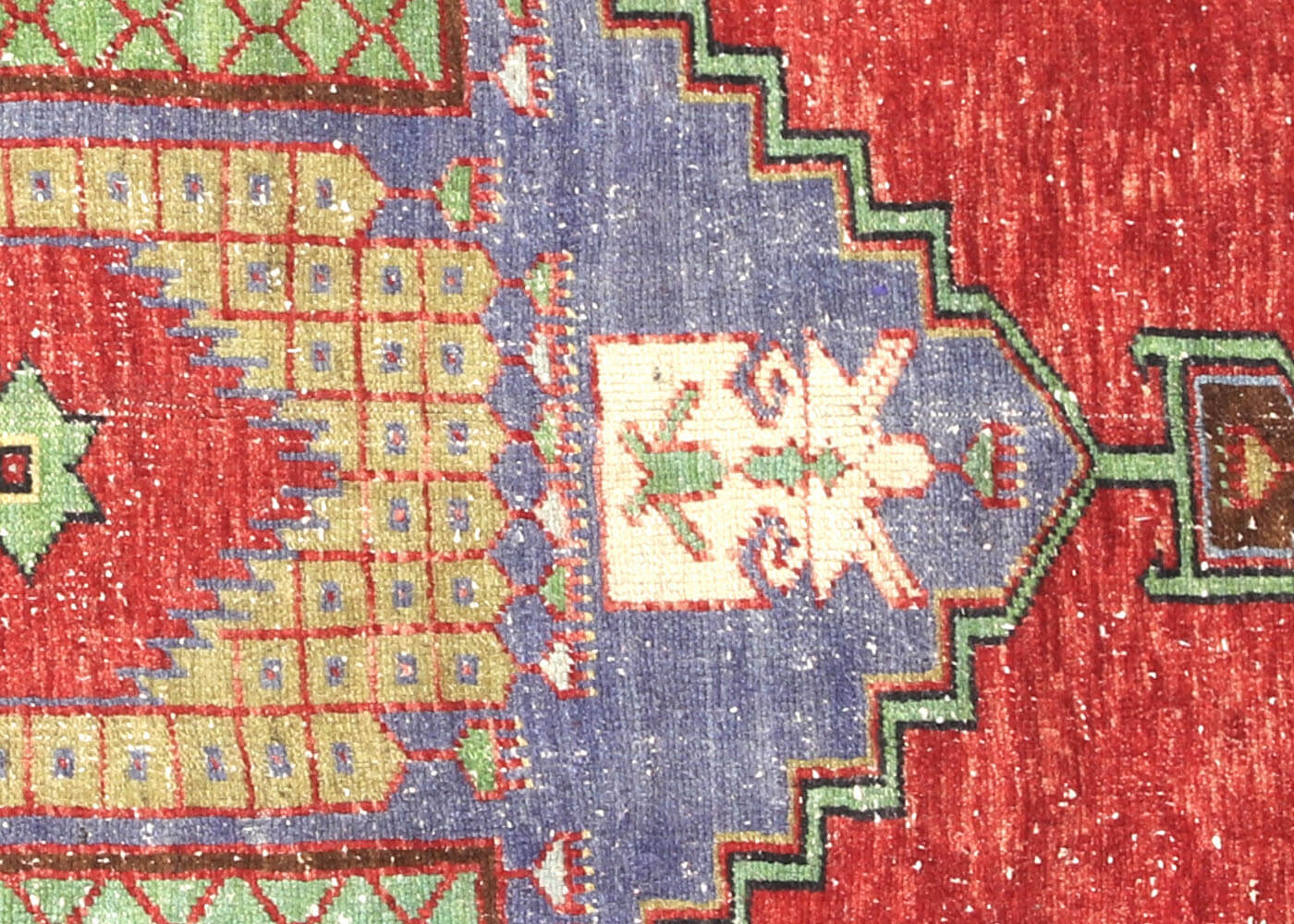 Vintage Turkish Oushak Rug - 3'9" x 9'4"