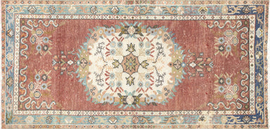 Vintage Turkish Oushak Rug - 2'10" x 5'10"