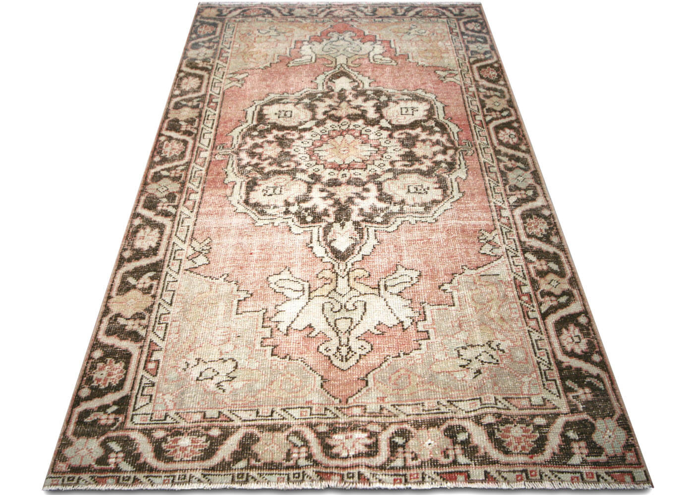 Vintage Turkish Oushak Rug - 4'10" x 8'7"