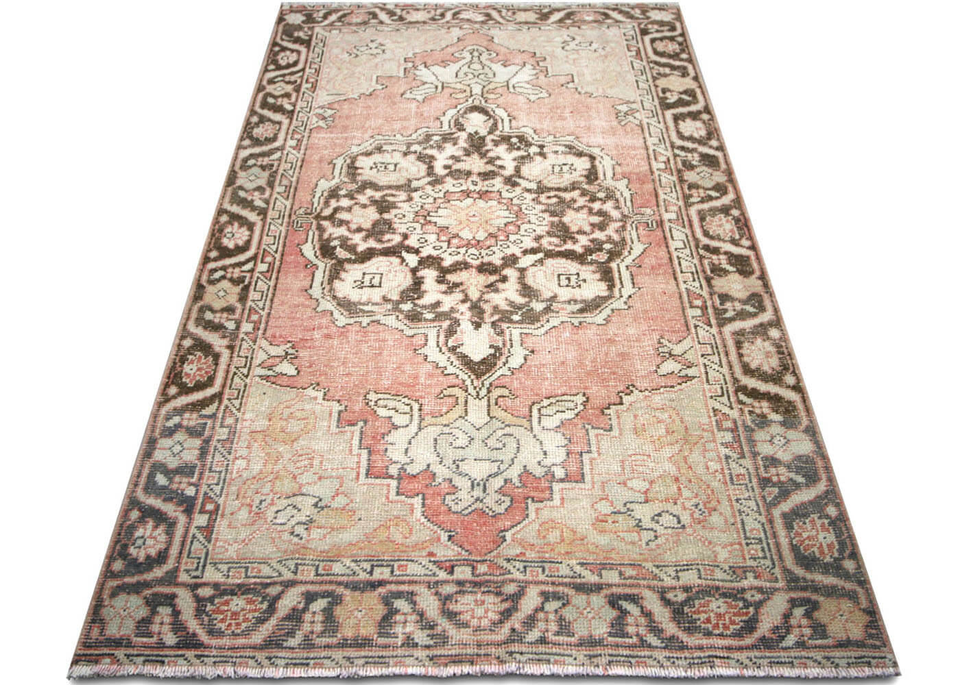 Vintage Turkish Oushak Rug - 4'10" x 8'7"