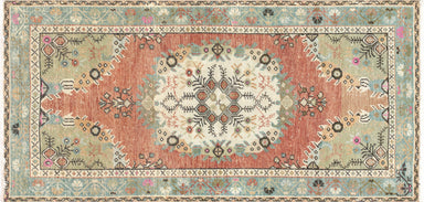 Vintage Turkish Oushak Rug - 3'1" x 6'4"