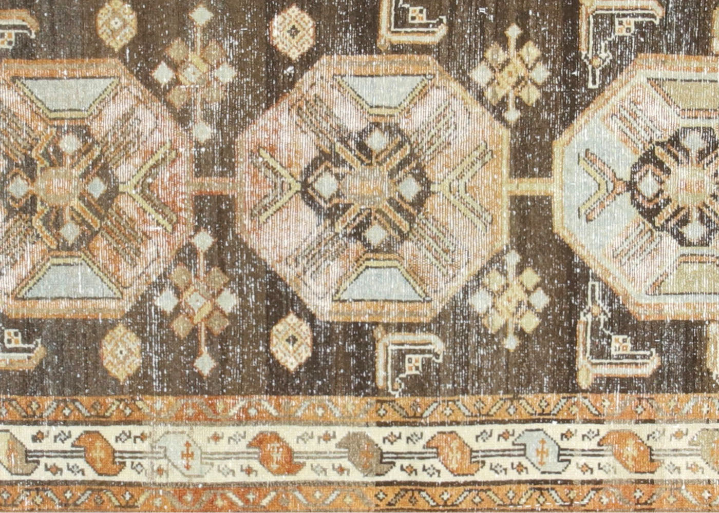 Semi Antique Persian Melayer Runner - 3'1" x 13'9"