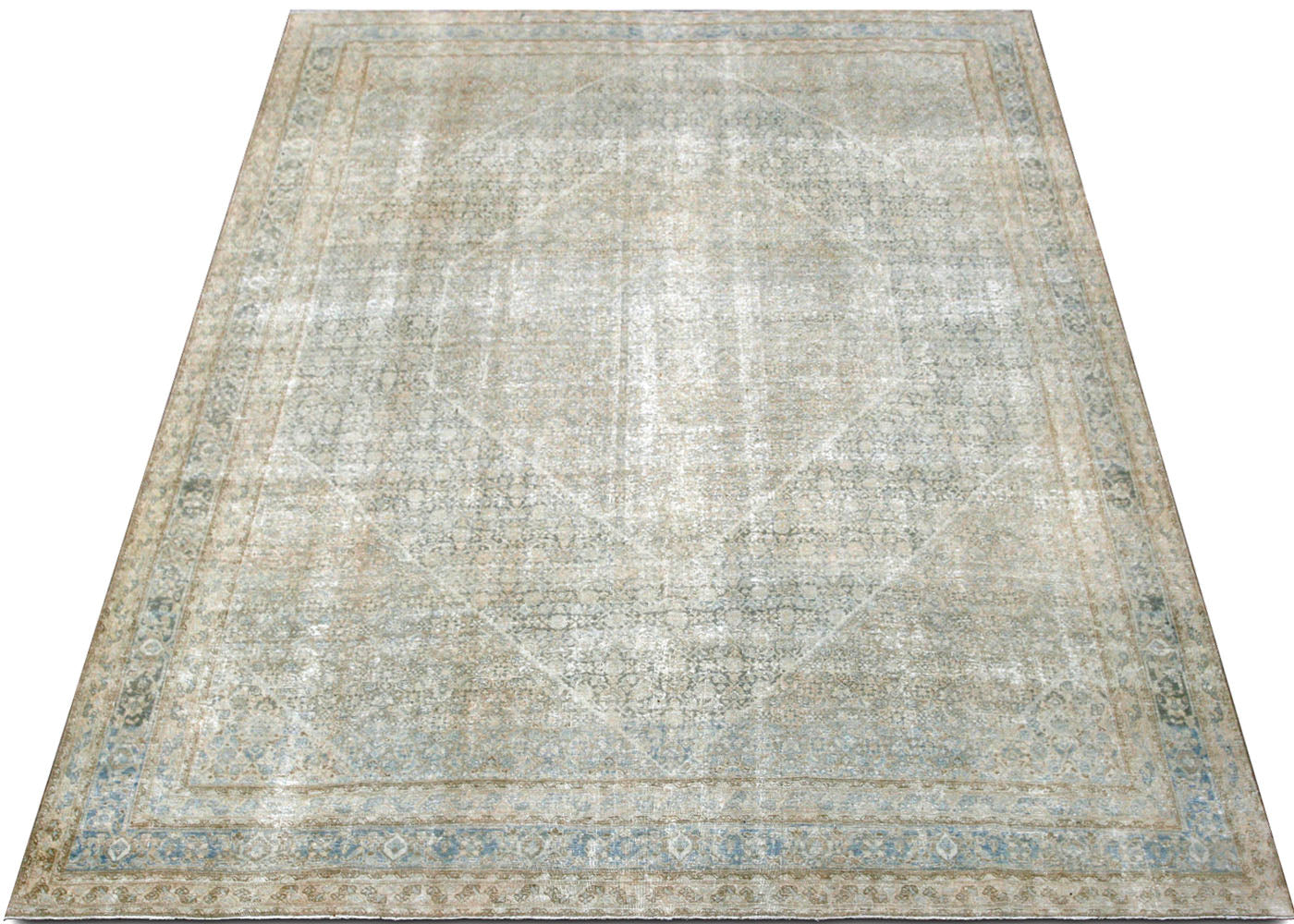 Semi Antique Persian Tabriz Rug - 9'5" x 12'1"