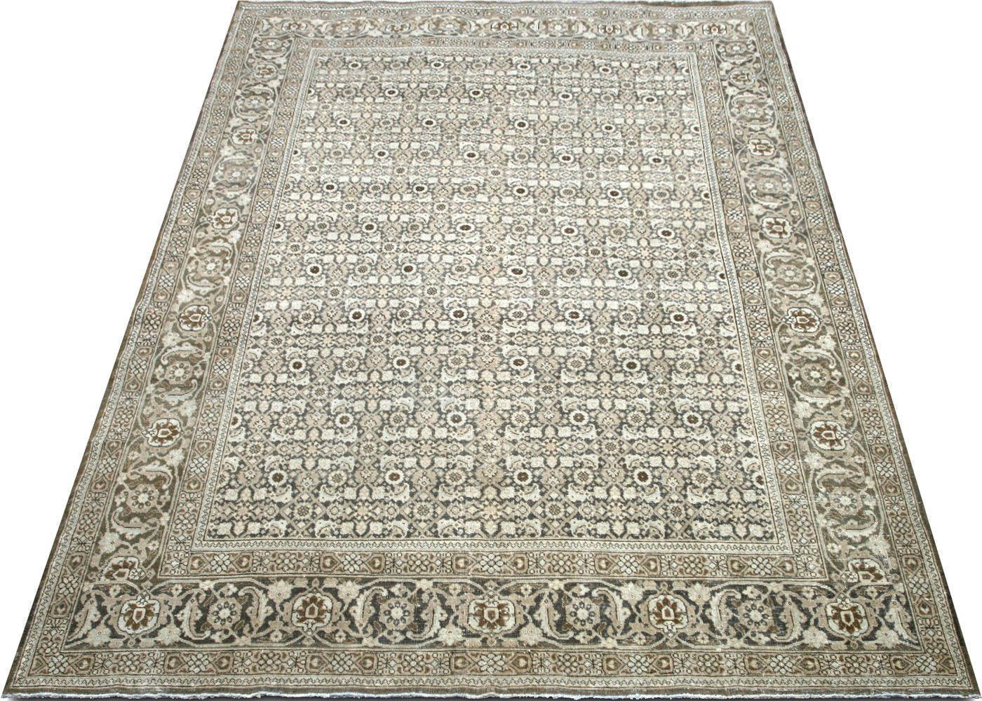 Semi Antique Persian Tabriz Rug - 7'8" x 10'10"