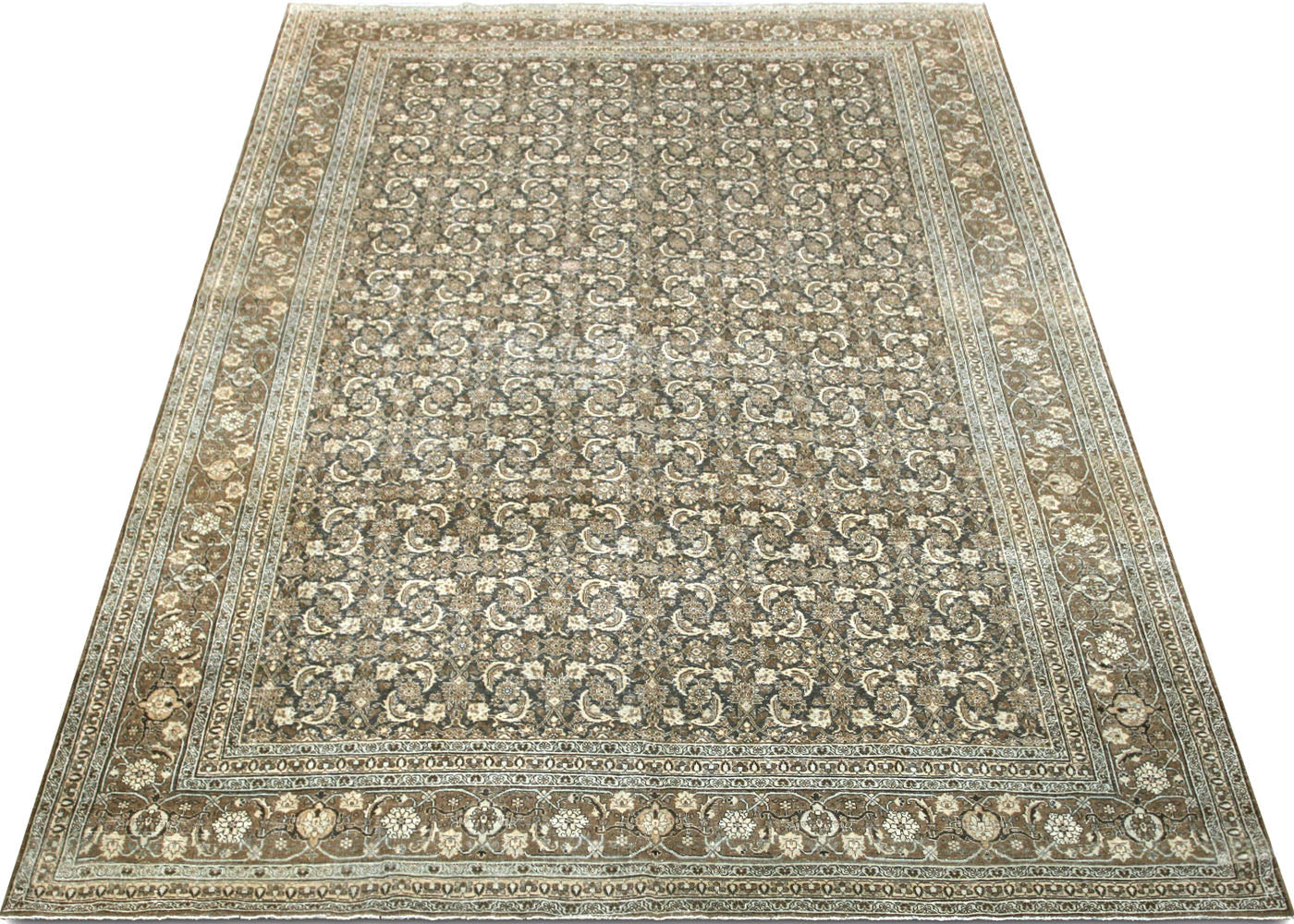 Semi Antique Persian Tabriz Rug - 10' x 14'1"