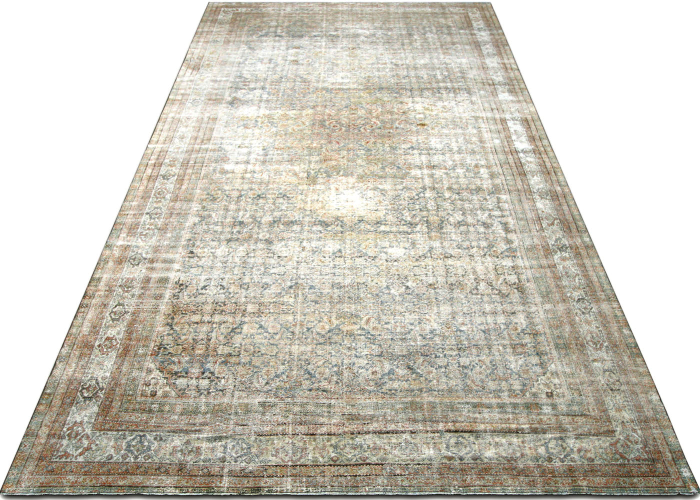 Antique Persian Mahal Rug - 9'8" x 21.1"