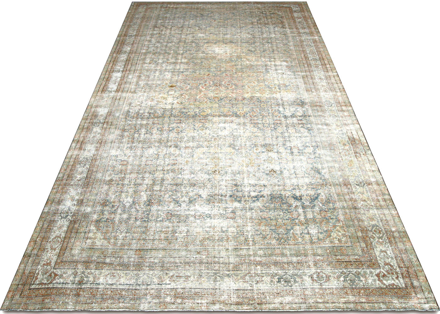 Antique Persian Mahal Rug - 9'8" x 21.1"