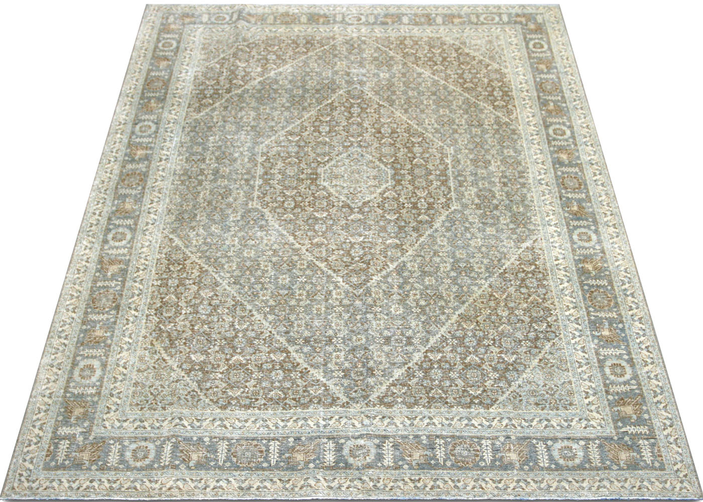 Semi Antique Persian Tabriz Rug - 8' x 10'11"