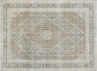Semi Antique Persian Tabriz Carpet - 8' x 10'11"