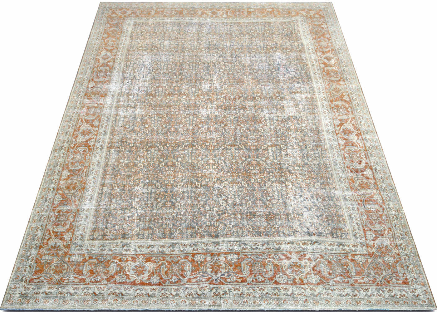 Semi Antique Persian Tabriz Rug - 8'6" x 11'11"