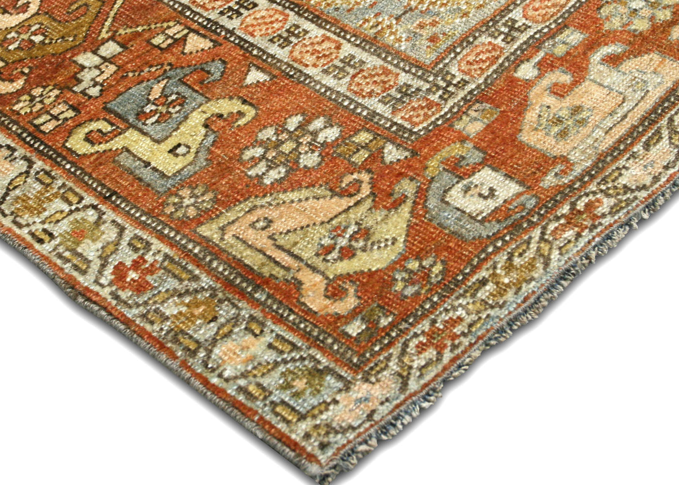 Vintage Persian Bidjar Runner - 3'5" x 14'6"