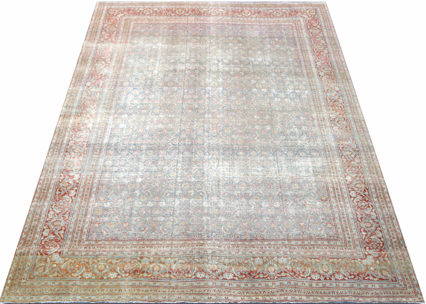 Semi Antique Persian Tabriz Rug - 9'4" x 12'5"