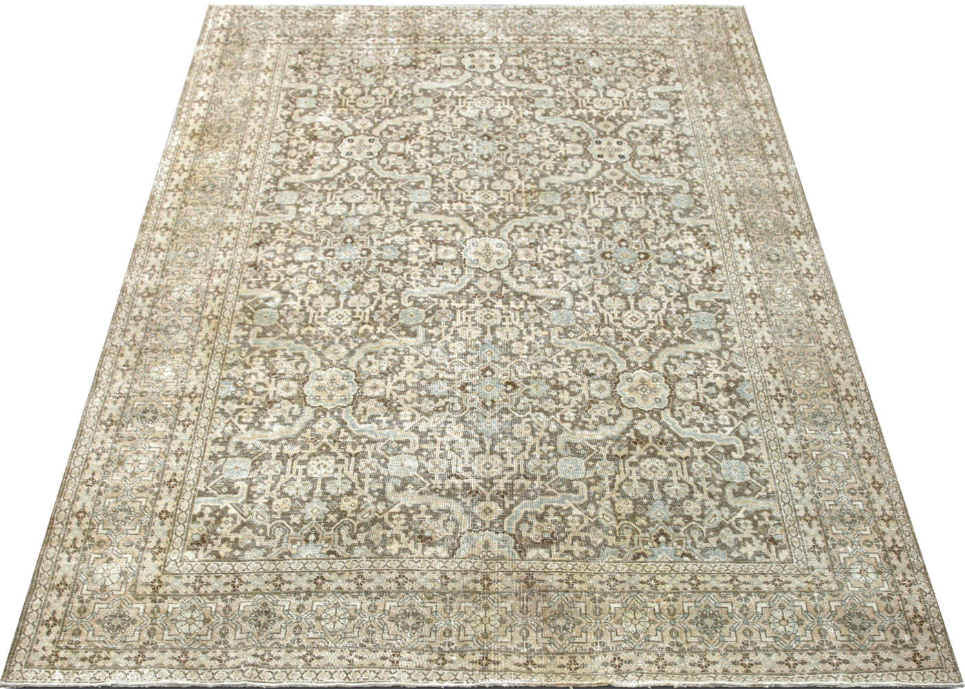 Semi Antique Persian Tabriz Rug - 7'10" x 10'9"