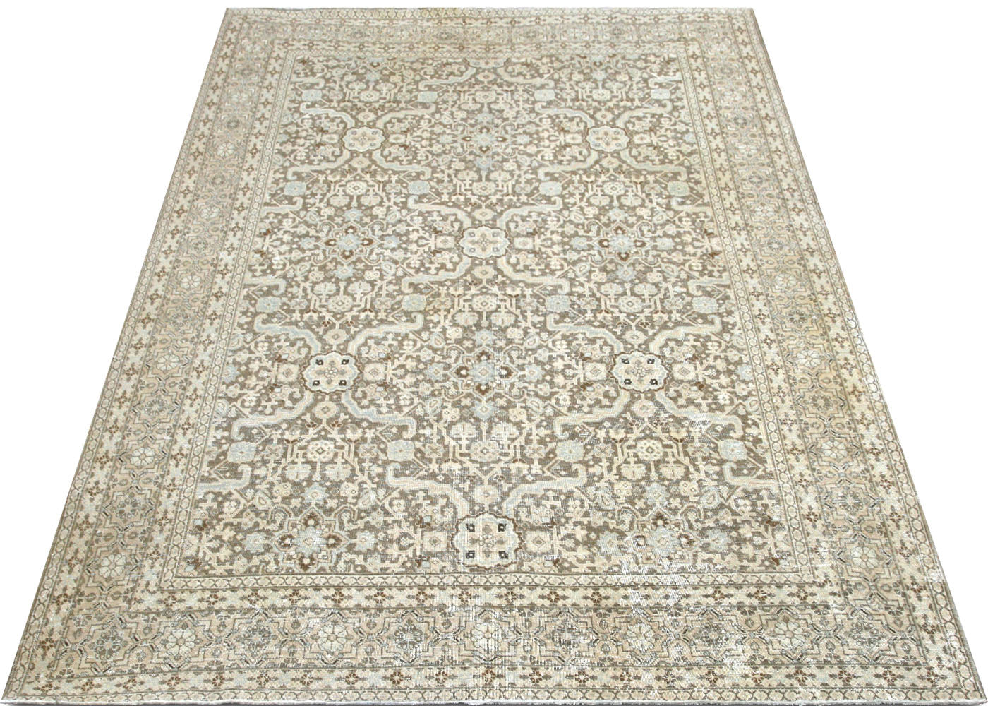 Semi Antique Persian Tabriz Rug - 7'10" x 10'9"