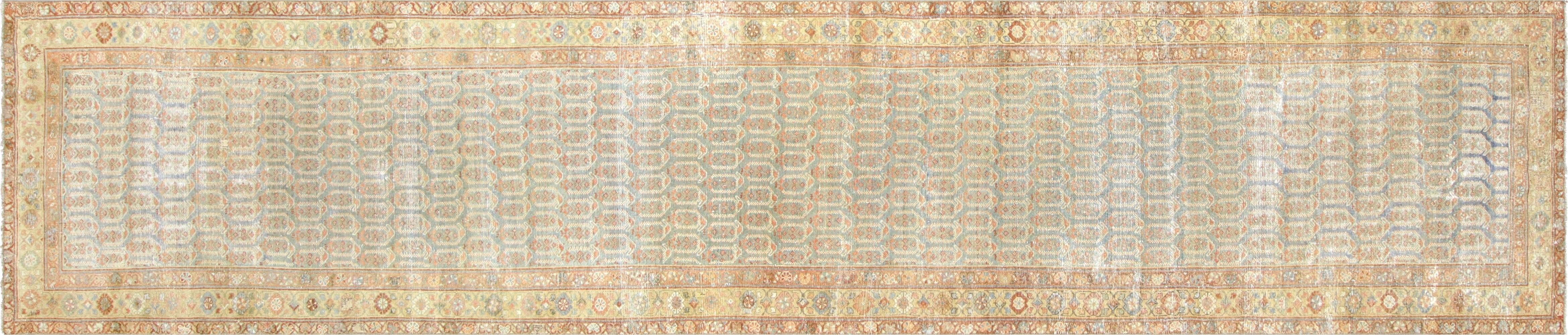 Semi Antique Persian Melayer Carpet - 3'4" x 15'9"