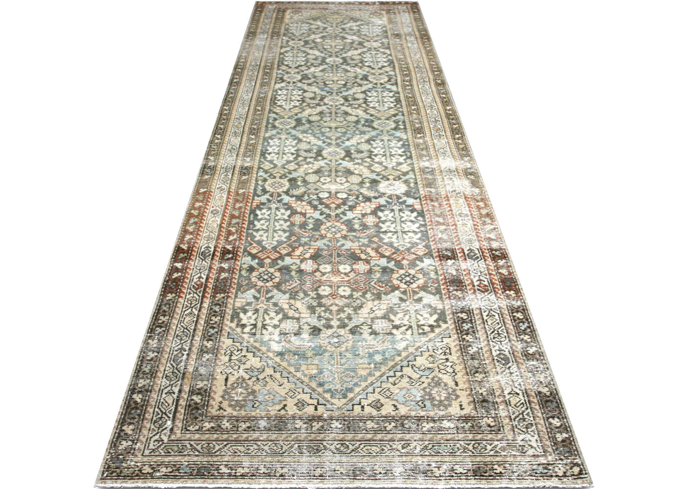 Semi Antique Persian Melayer Rug - 3'2" x 12'4"