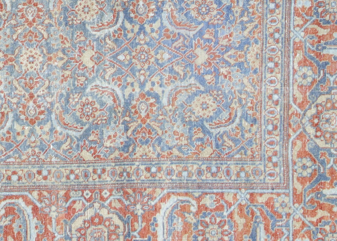 Semi Antique Persian Mahal Rug - 7'3" x 10'1"