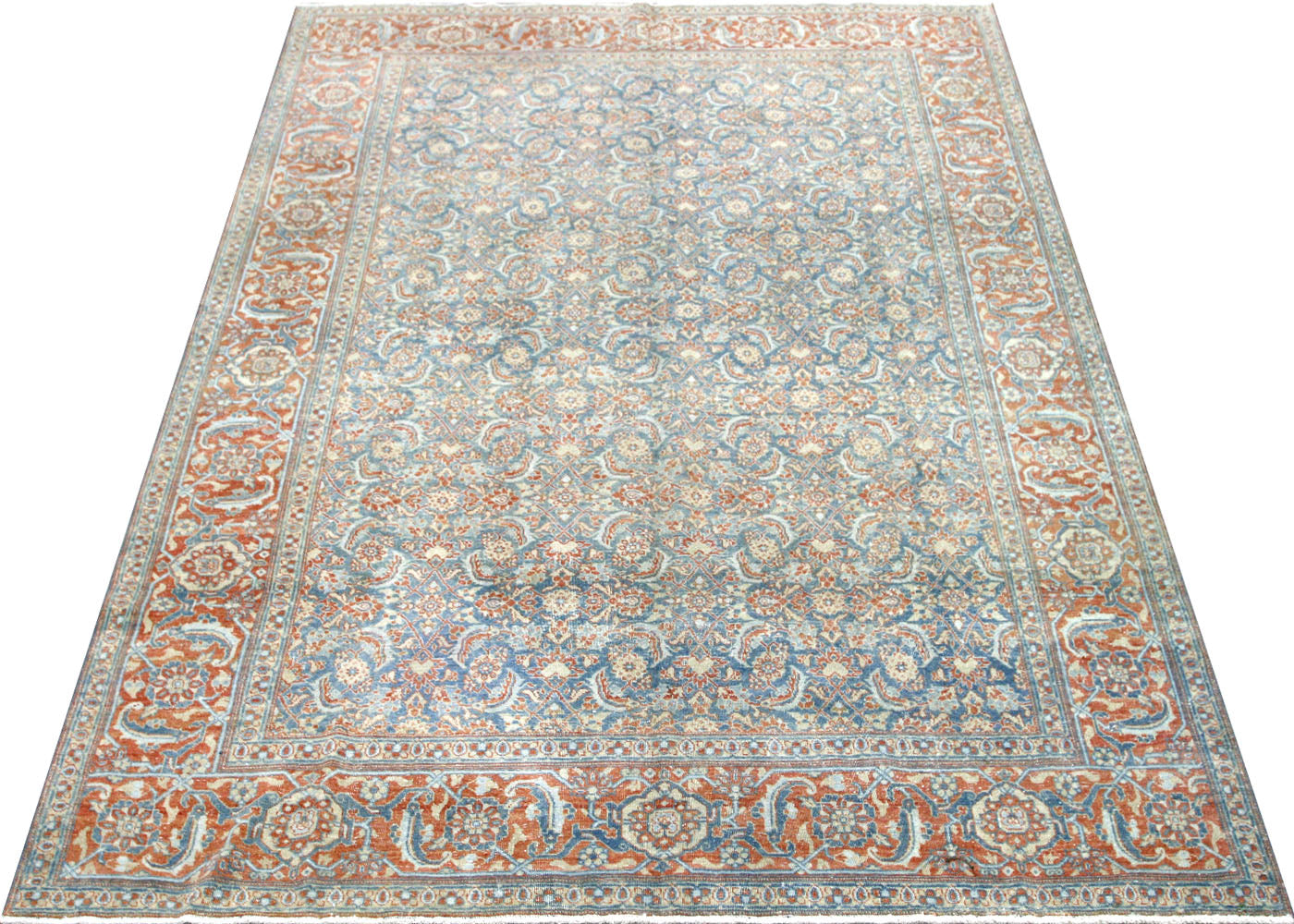 Semi Antique Persian Mahal Rug - 7'3" x 10'1"