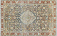 Vintage Persian Mahal Rug - 4'3" x 6'7"