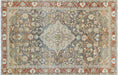 Vintage Persian Mahal Rug - 4'3" x 6'7"