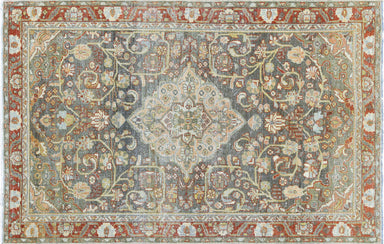 Semi Antique Persian Tabriz Rug - 3'4 x 3'7 — Nalbandian