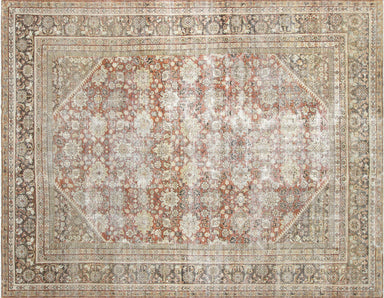 Antique Persian Mahal Carpet - 9' x 12'7"