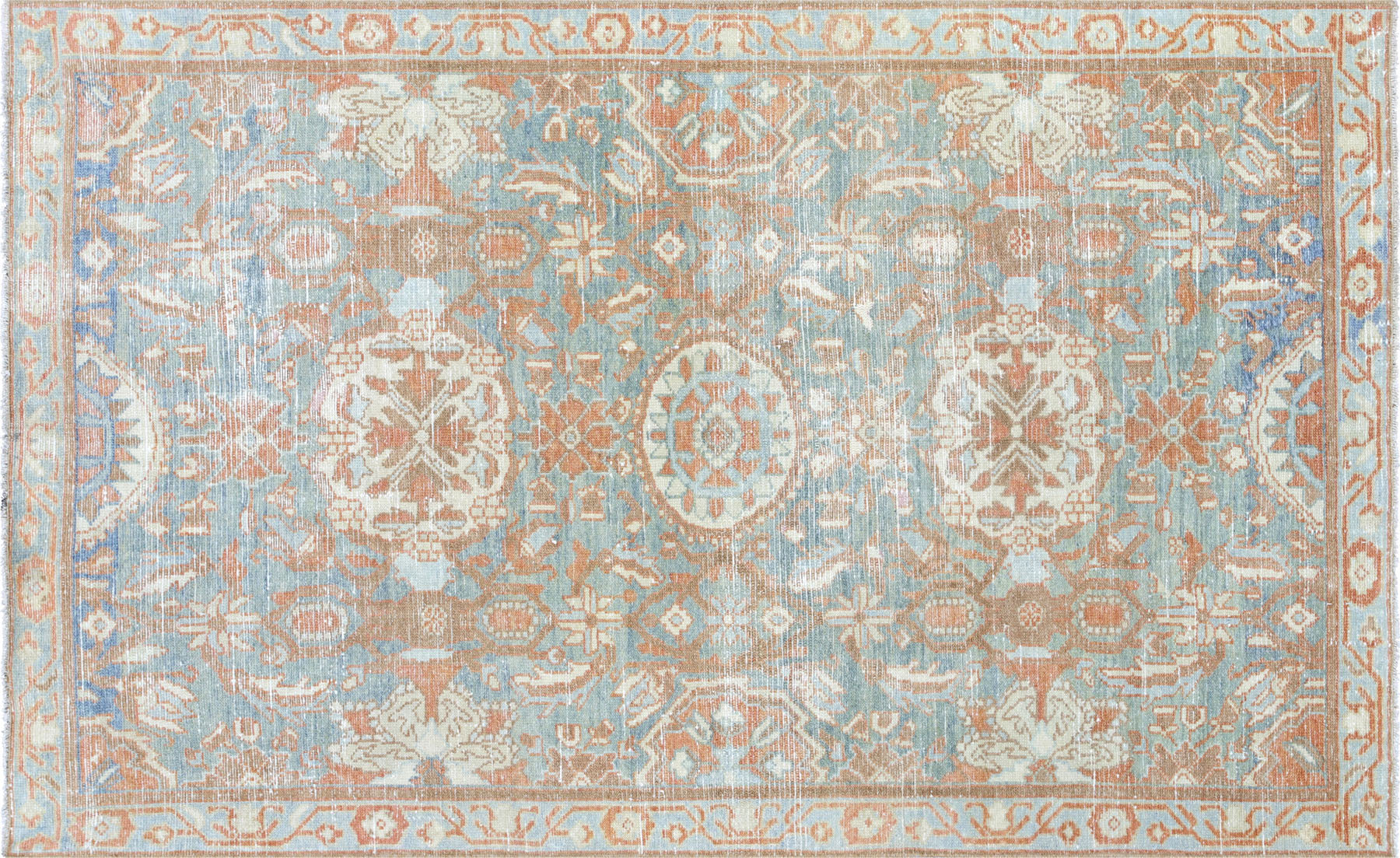 Antique Persian Melayer Carpet - 4'1" x 6'8"