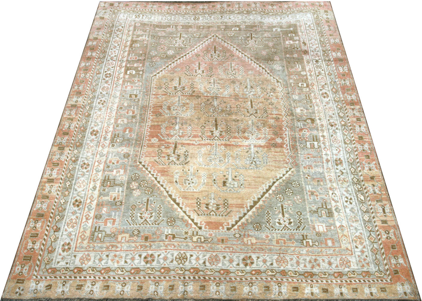 Semi Antique Persian Shiraz Rug - 5'4" x 7'5"