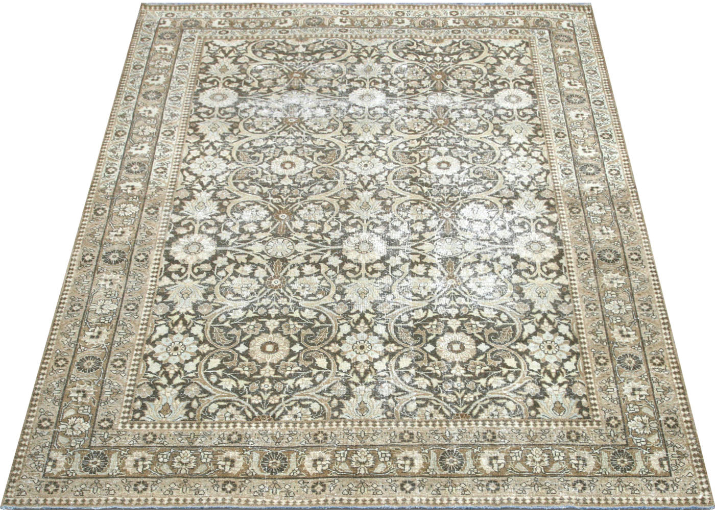 Antique Persian Tabriz Rug - 7'3" x 9'10"