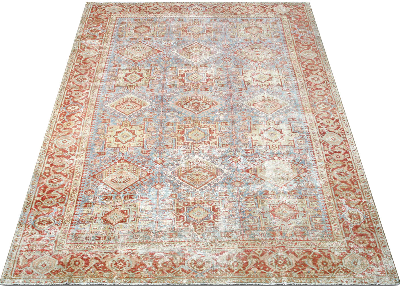 Antique Persian Heriz Rug - 8'4" x 11'3"