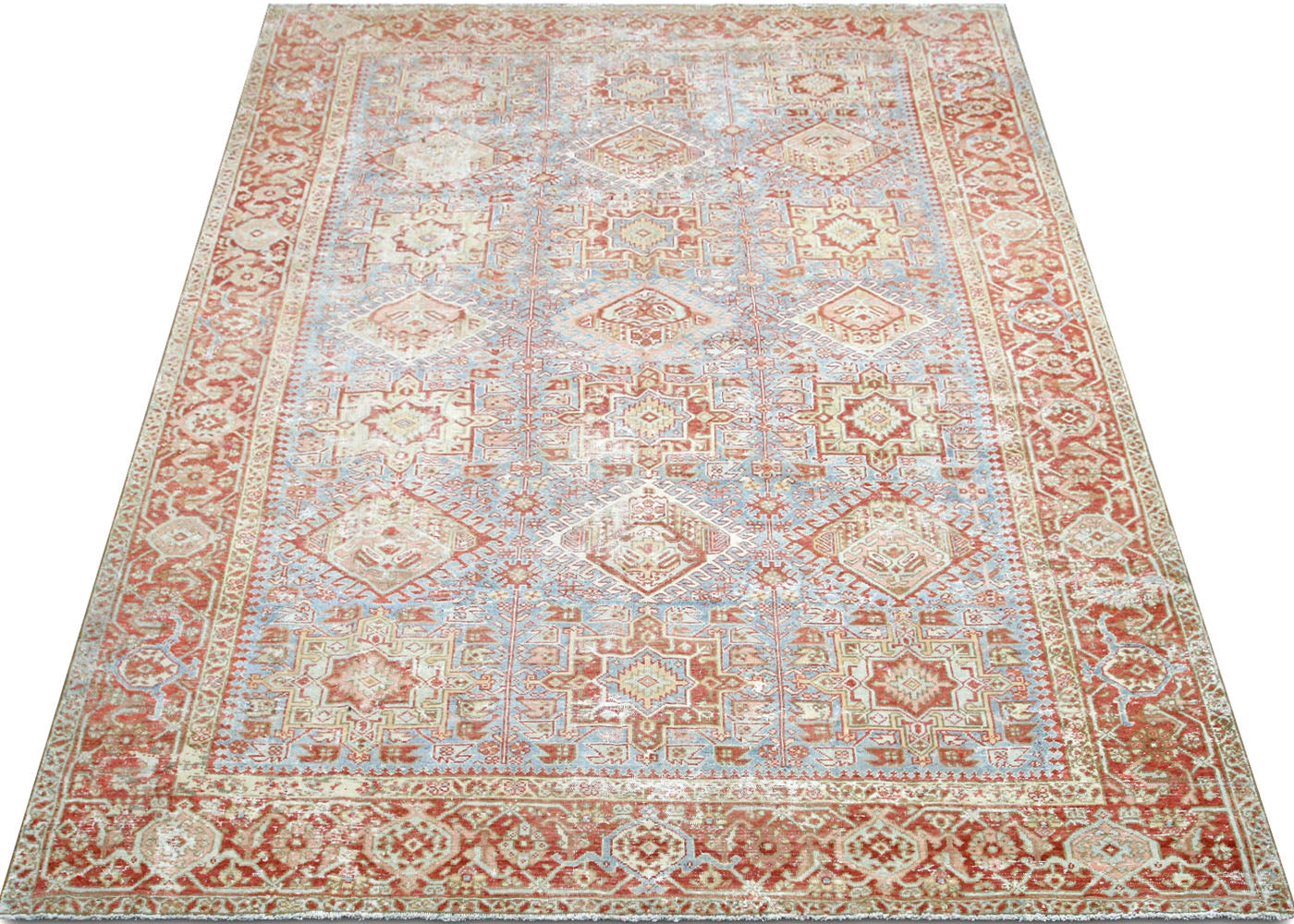 Antique Persian Heriz Rug - 8'4" x 11'3"