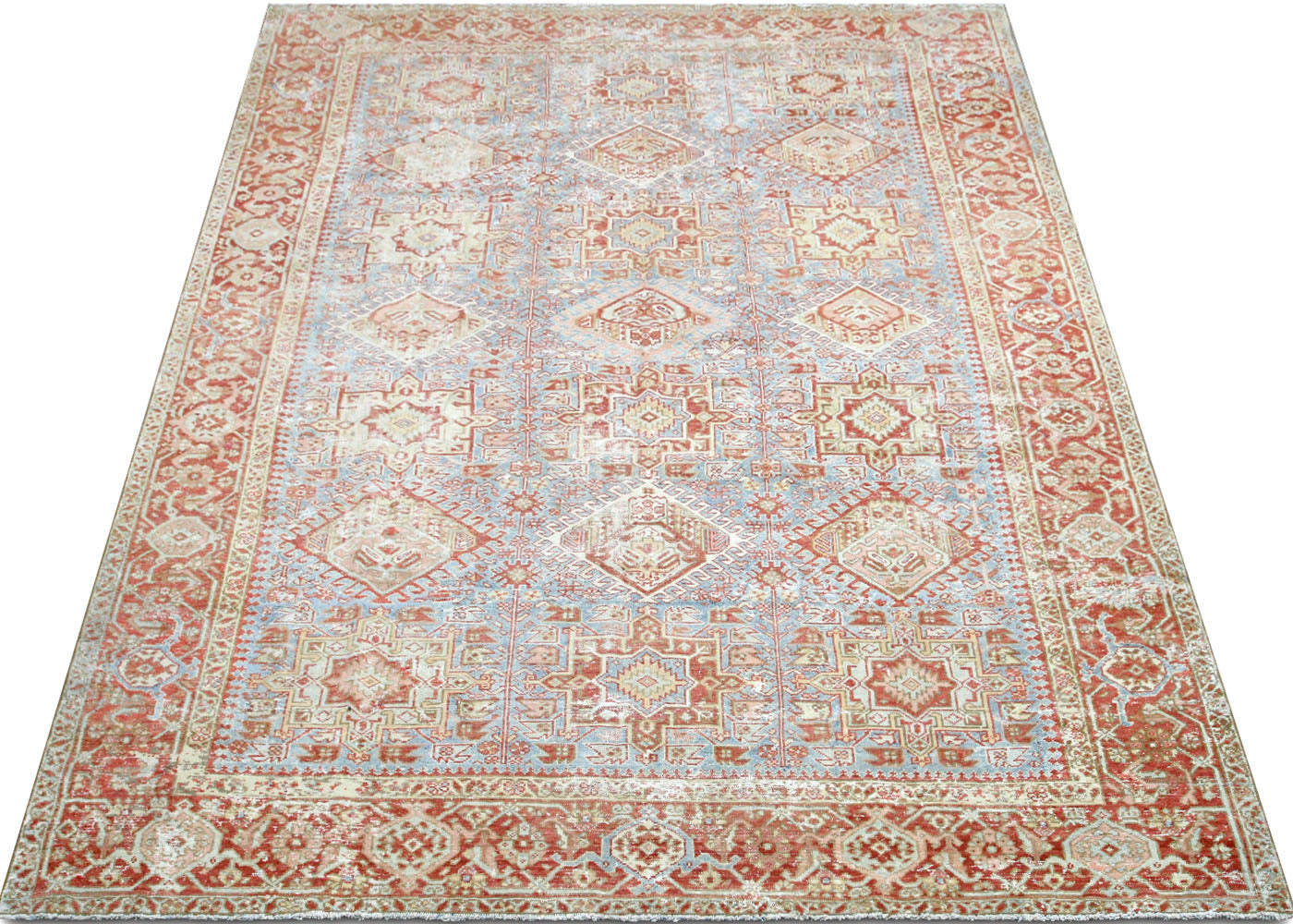 Antique Persian Heriz Rug - 8'4" x 11'3"