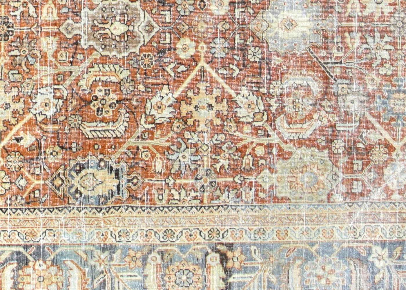 Antique Persian Mahal Rug - 9'1" x 12'