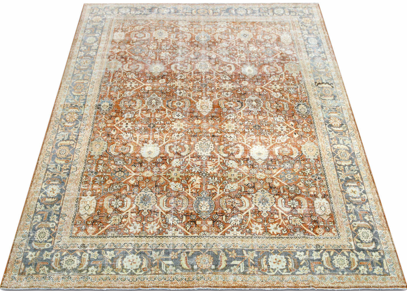 Antique Persian Mahal Rug - 9'1" x 12'