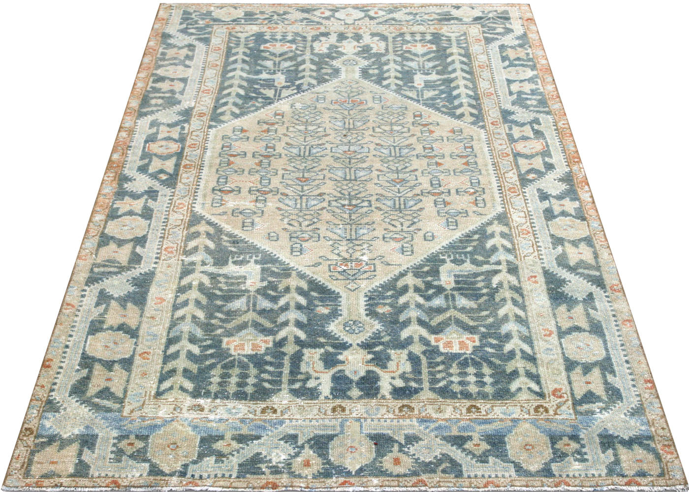 Semi Antique Persian Melayer Rug - 3'10" x 6'6"