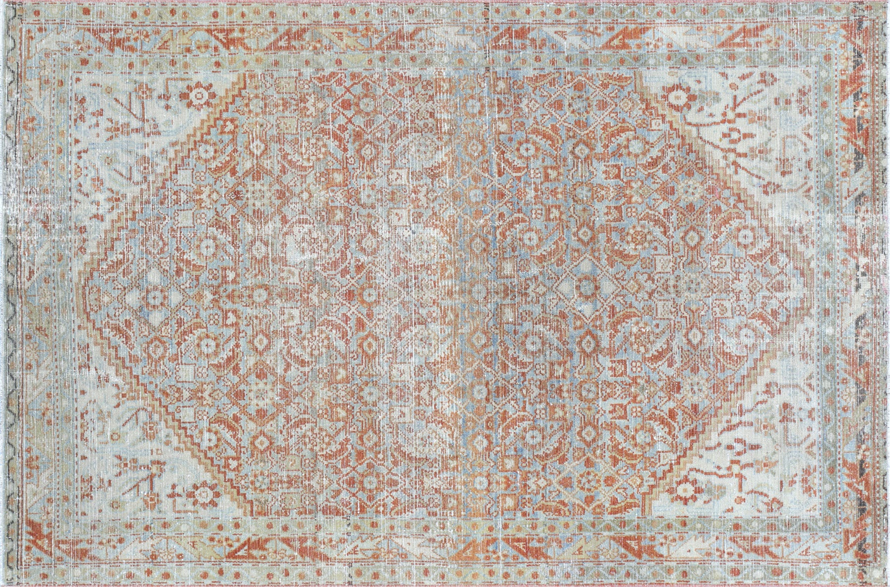 Antique Persian Melayer Carpet - 4'3" x 6'6"