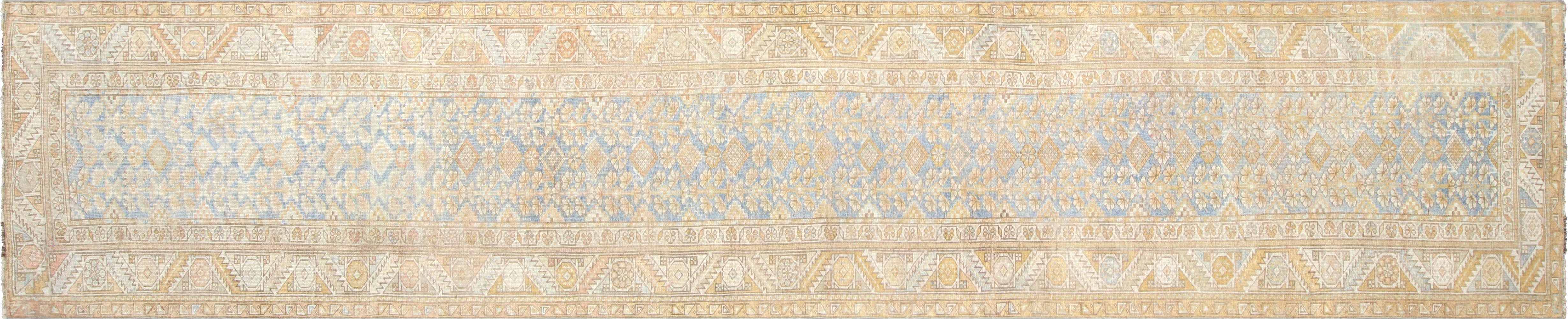 Semi Antique Persian Melayer Carpet - 3'4" x 16'7"