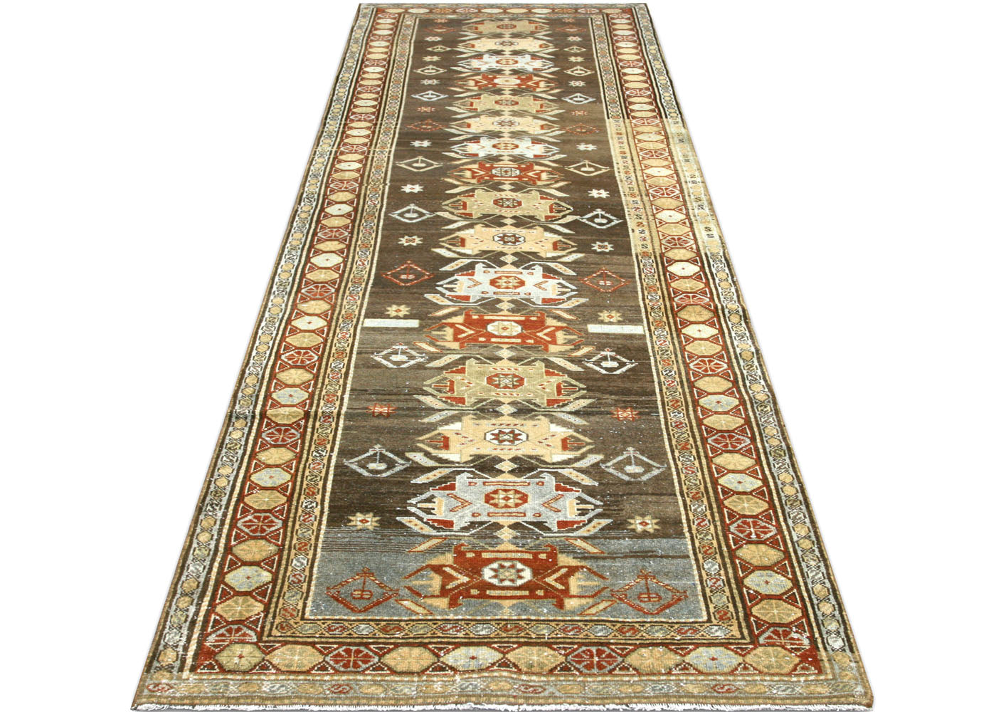 Semi Antique Persian Melayer Runner - 3'3" x 10'8"