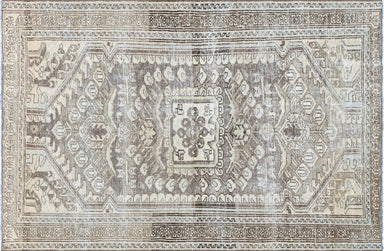 Semi Antique Persian Melayer Carpet - 4'3" x 6'6"