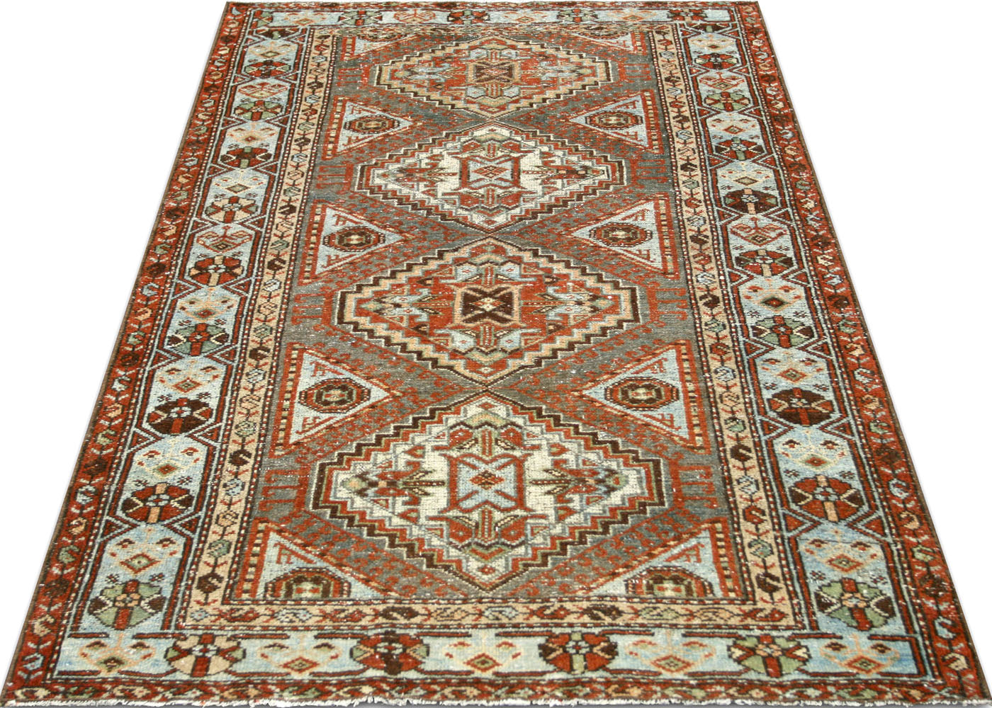 Semi Antique Persian Melayer Rug - 3'6" x 6'3"