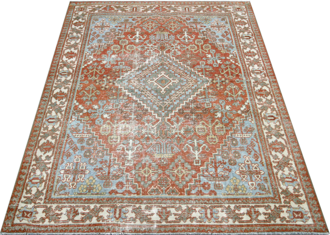 Semi Antique Persian Tabriz Rug - 4'1" x 6'6"