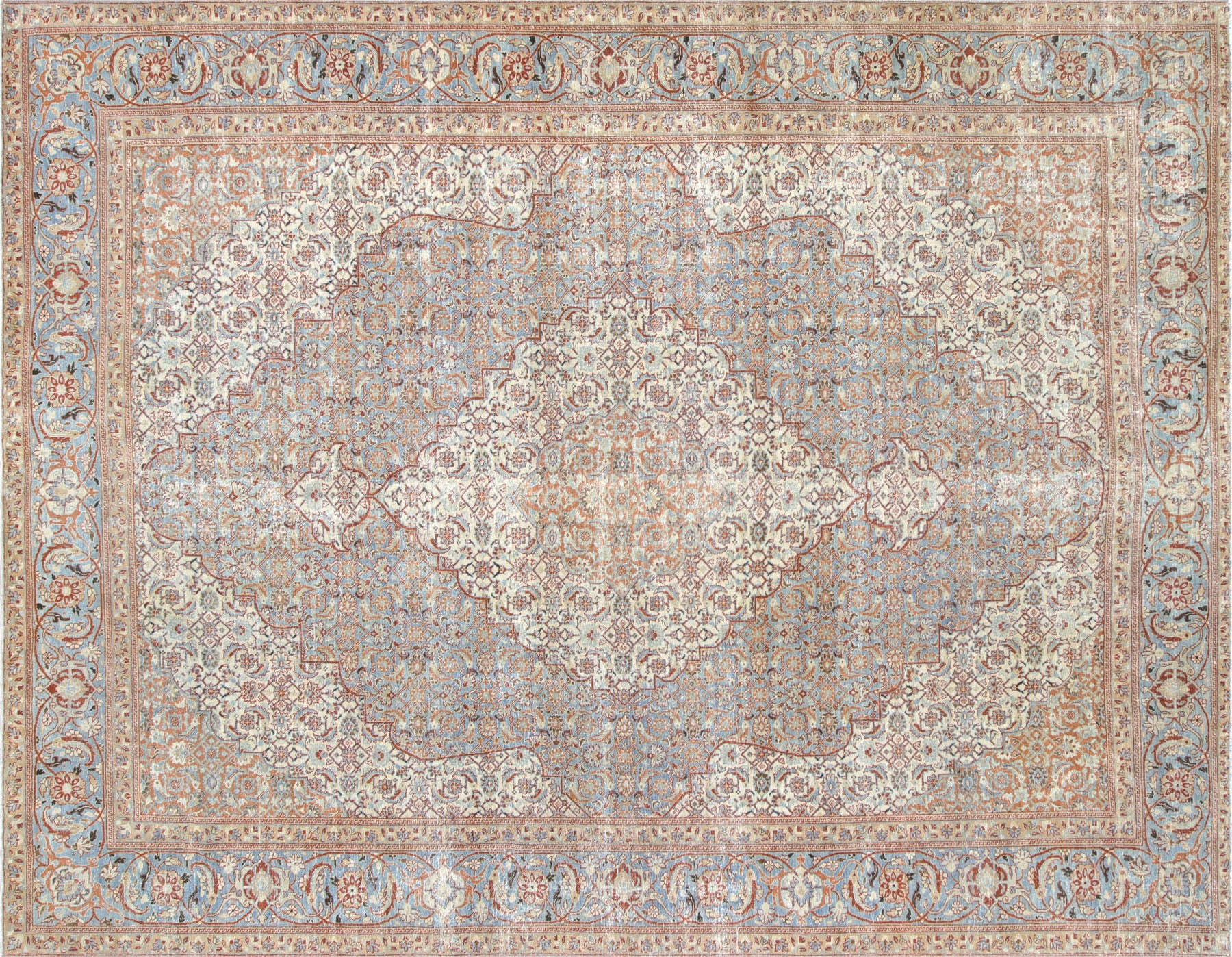 Antique Persian Tabriz Carpet - 9'3" x 12'